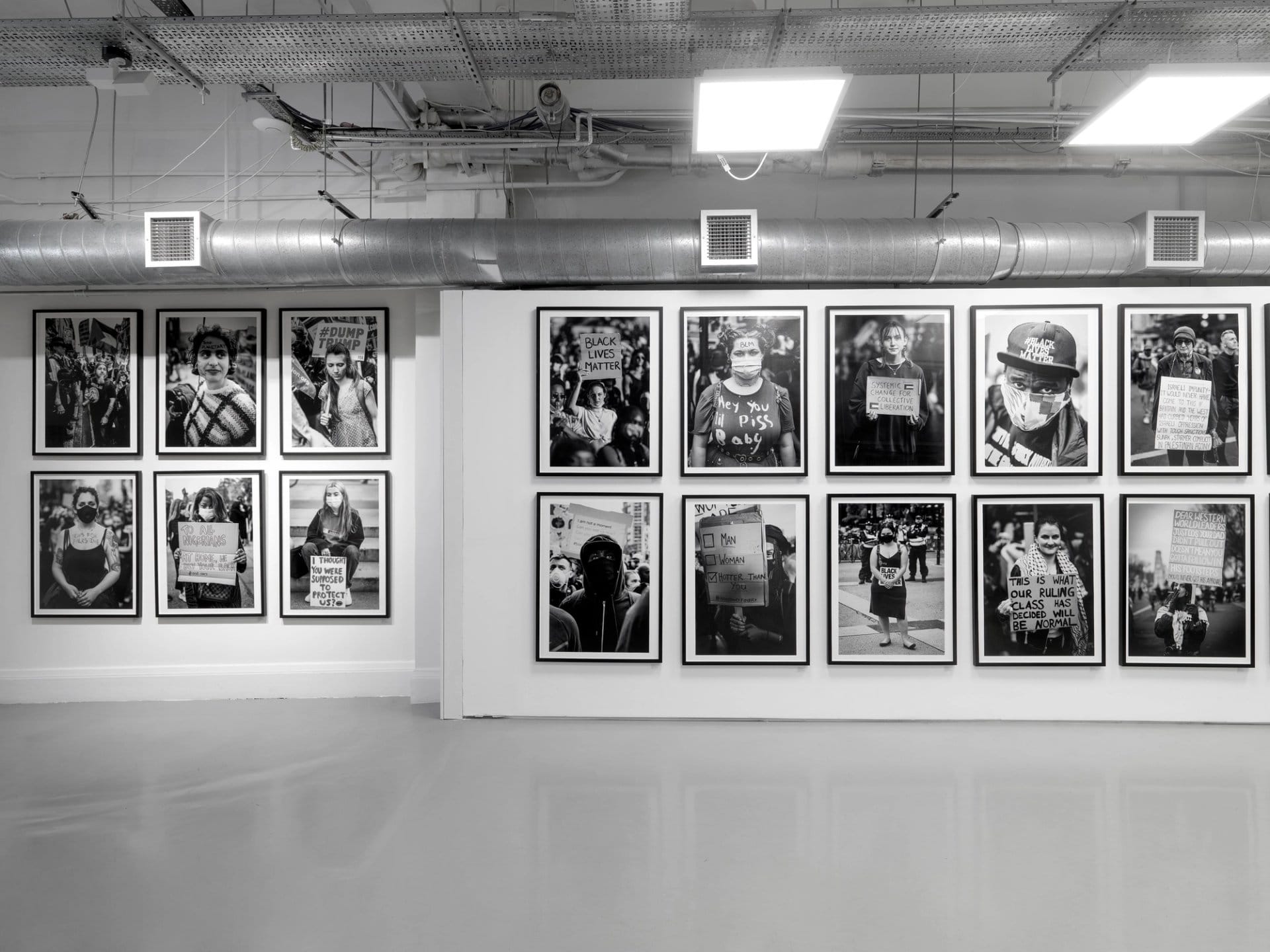 Misan Harrimans Seven-Year Protest Survey at Hope 93 Gallery Turns Social Media Documentation Into Institutional Credibility