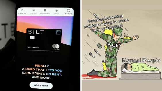Screenshot of the Reddit AMA thread showing the downvoted comments from Bilt's founder, with the 'Banana Boys' or 'basement-dwelling Redditors' quote visible, capturing the community's neg...