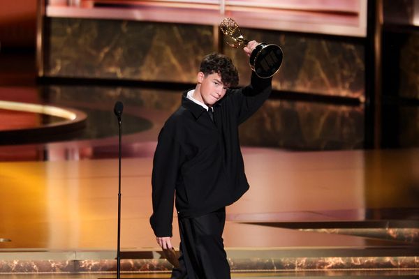 A still from Adolescence showing the one-shot cinematography in action — ideally a moment that captures the technical ambition and ensemble cast that made it awards-friendly