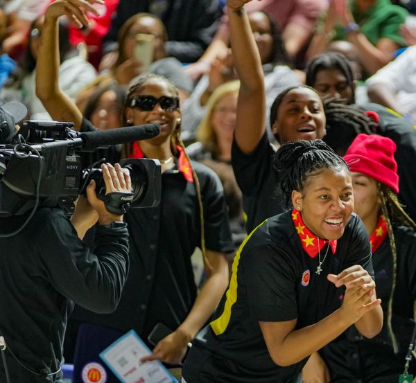 Archival footage from the McDonald's All-American Game showing a young basketball player (ideally a recognizable name like Jordan or LeBron) in action, with visible McDonald's branding in ...