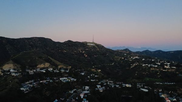 The Hollywood sign overlooking the entertainment capital
