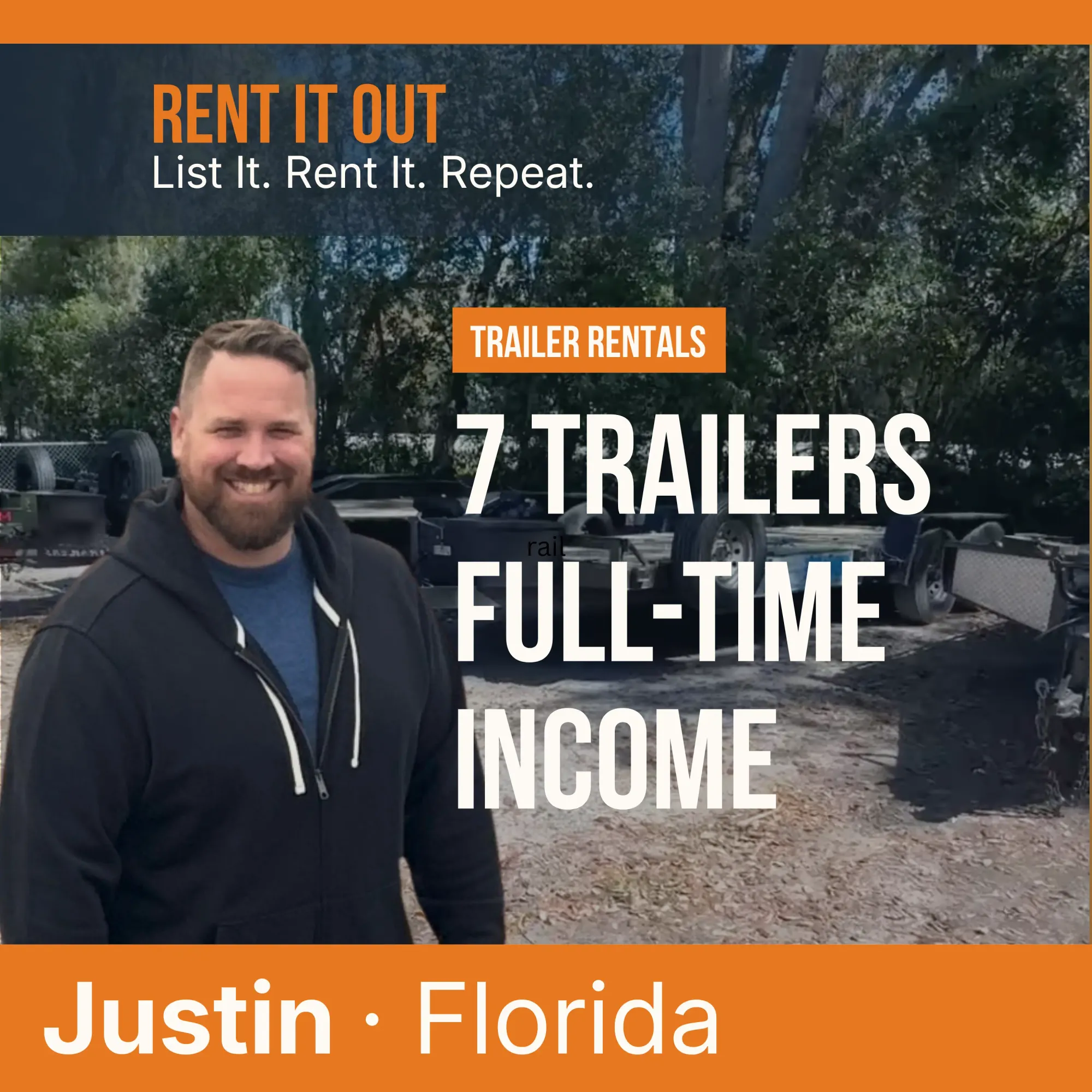 2. Renting a Backyard Trailer for $40: How Justin Built Full-Time Income Renting Utility Trailers