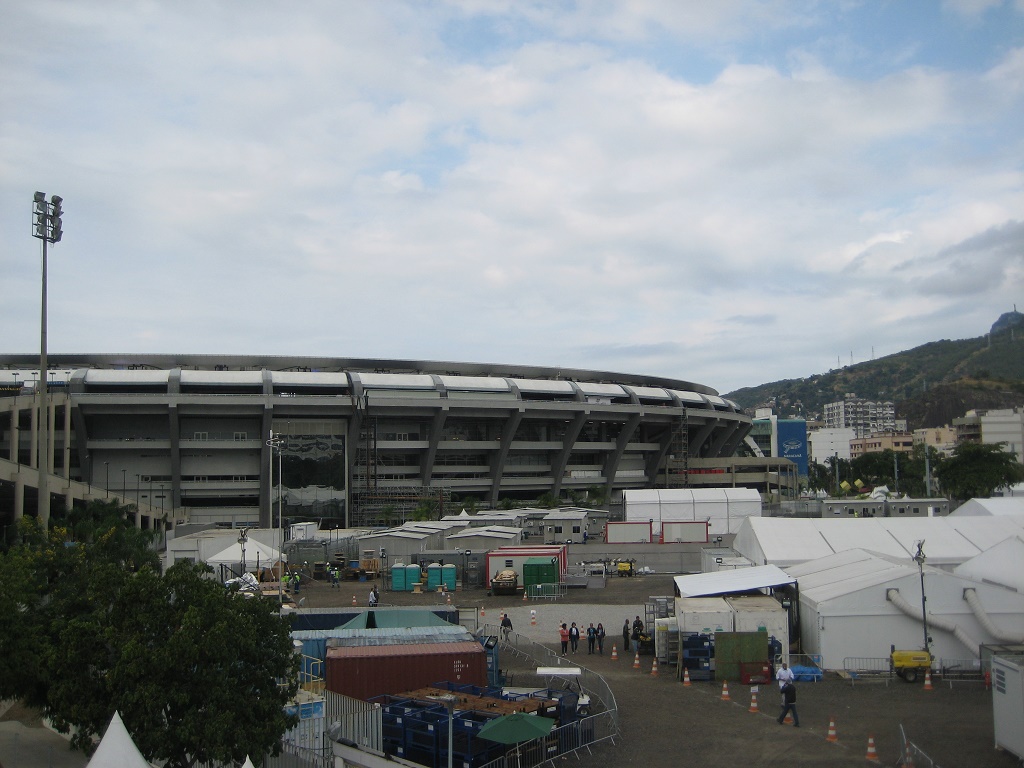 Maracana stadion from a bridge