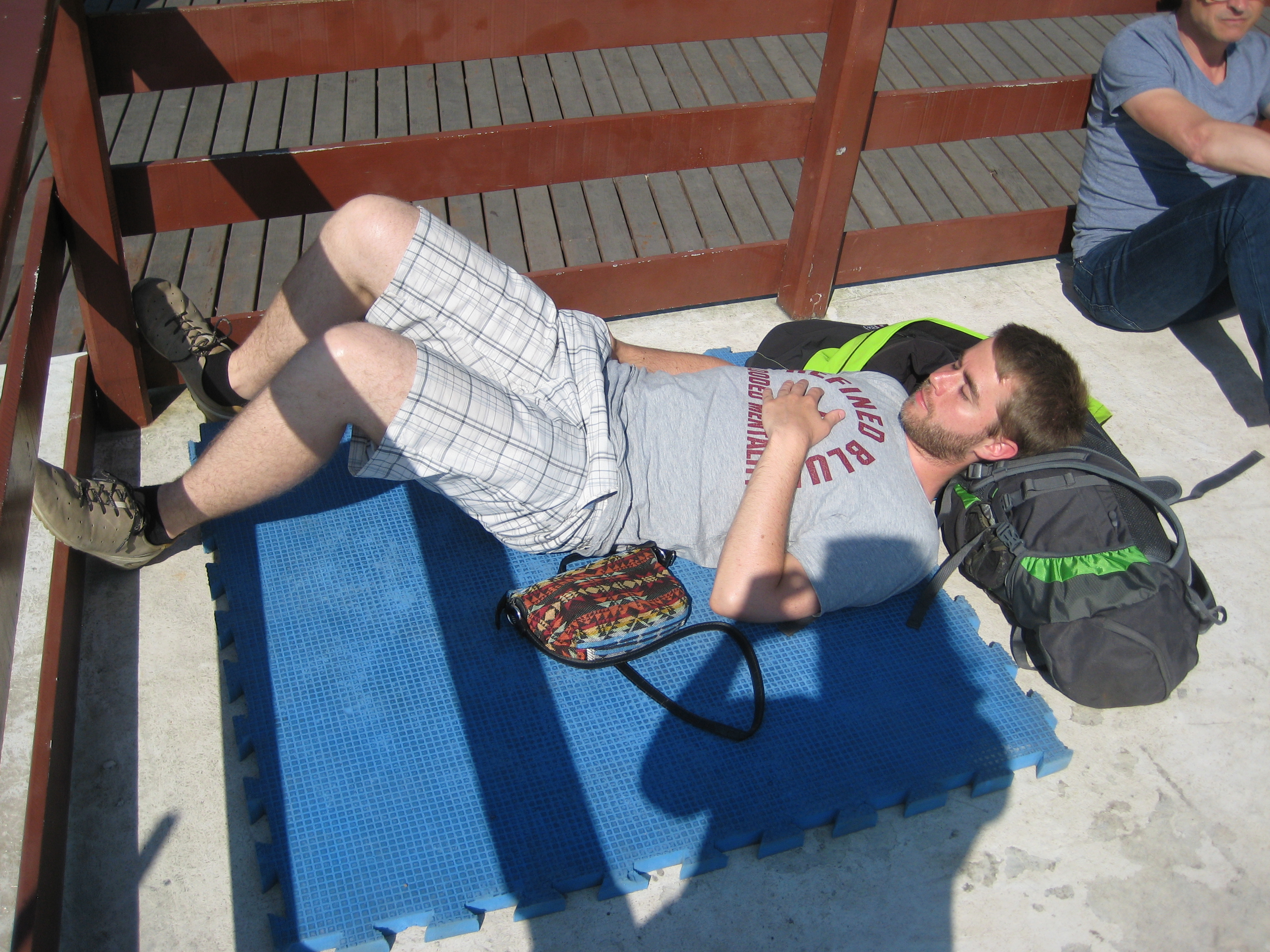 Stig enjoying the sun