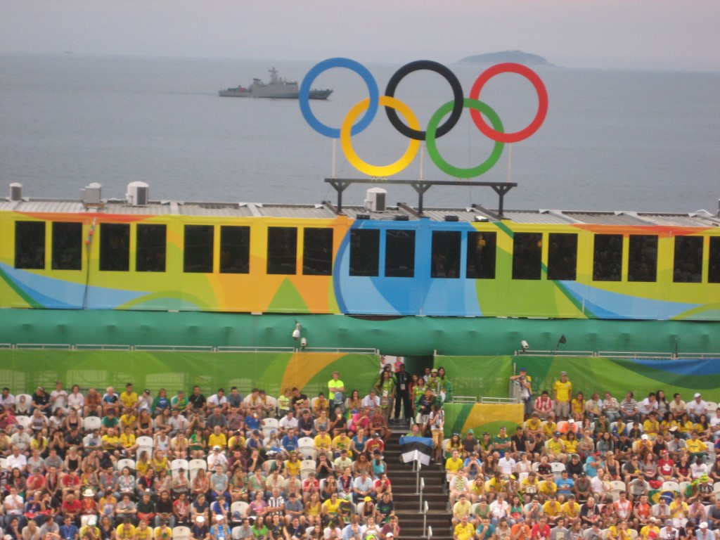 Estonian flag at beach volley