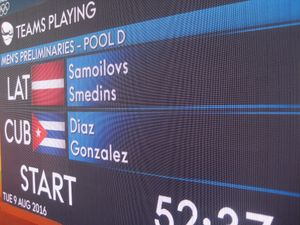 Latvia vs Cuba beach volley