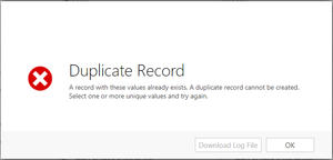 Duplicate error when merging 2 Accounts