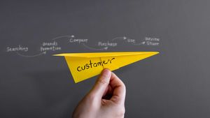 Customer paper plane