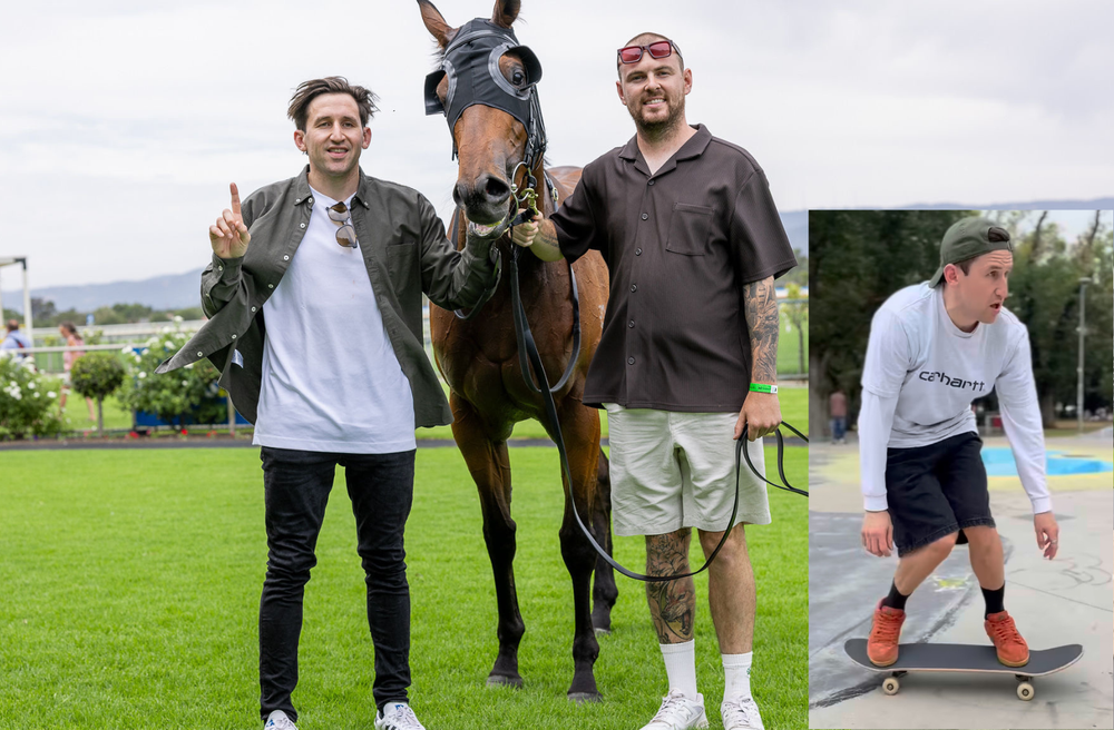 Skateboard and saddles: Matt Jenkins celebrates first solo win his own way post image
