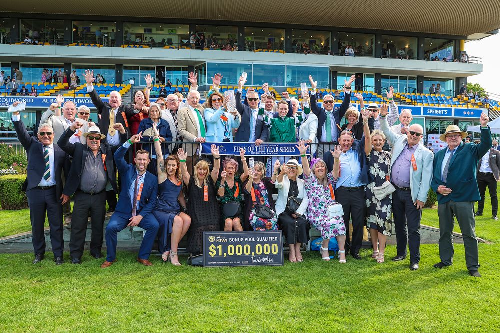 8 Mates living the dream with unbeaten filly Well Written in $4m NZB Kiwi post image