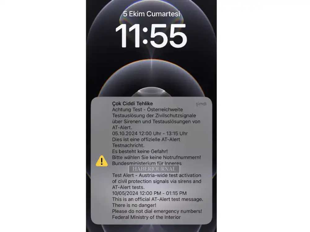 Avusturya'da "AT-Alert" İçin Cep Telefonu Uyarısı Gerçekleştirildi