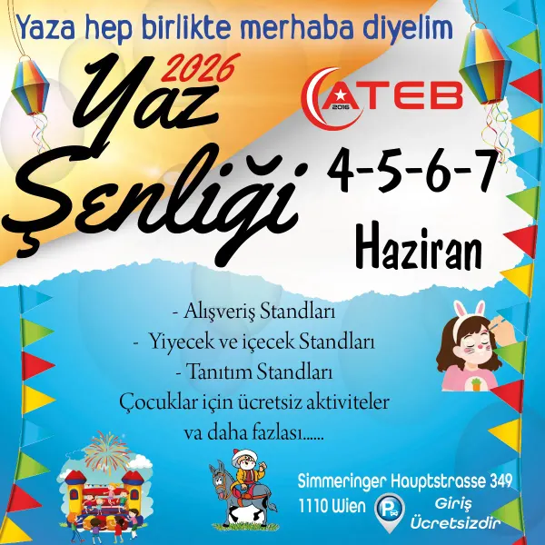 Viyana'da dört gün sürecek ATEB Yaz Şenliği yarın başlıyor