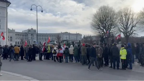 Viyana'da Çiftçilerden Protesto