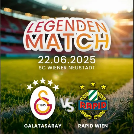 Galatasaray ve Rapid Wien efsaneleri Avusturya’da sahaya çıkıyor