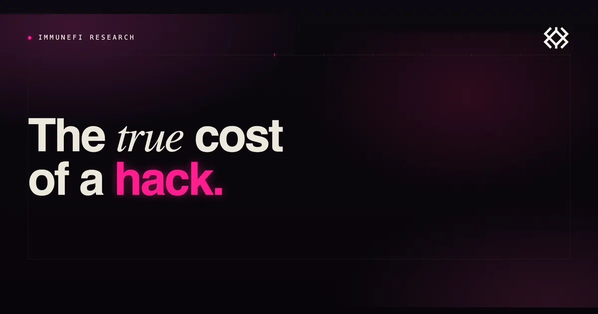 What an Onchain Hack Actually Costs