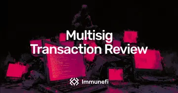 Introducing Multisig Transaction Review