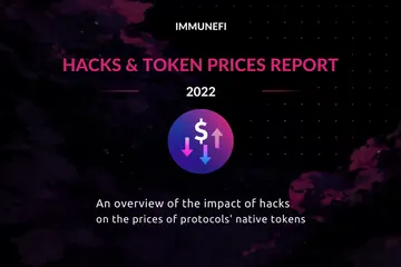Hacks and Token Prices Report 2022