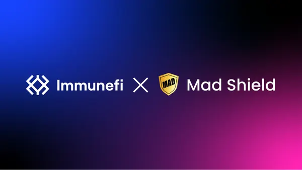 Mad Shield Partnership Announcement: Enhancing Security with Immunefi
