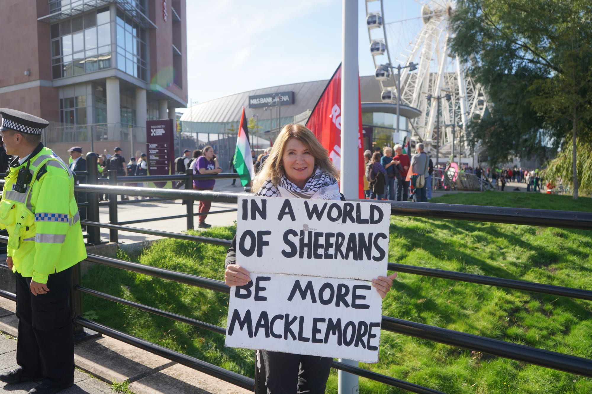 Fifty arrests outside Labour conference over Palestine Action