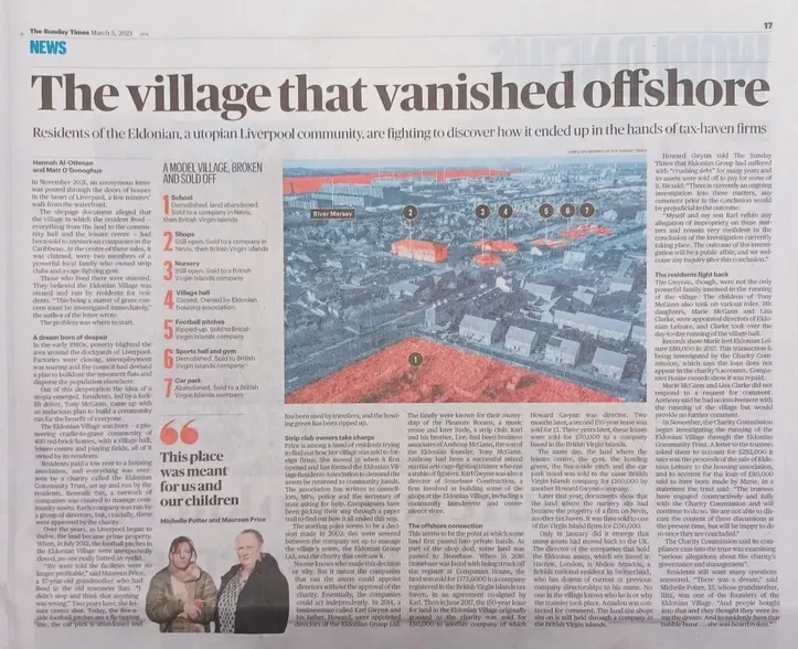 Will the Eldonians ever get their village back?