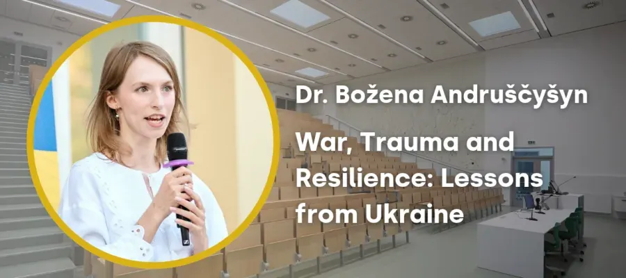 Válka, trauma a odolnost: Poučení z Ukrajiny s Boženou Andruščyšyn