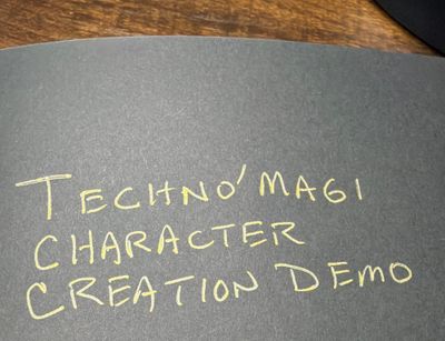 Techno'Magi Character Creation Demo