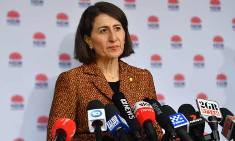 NSW premier Gladys Berejiklian at one of her press conferences.