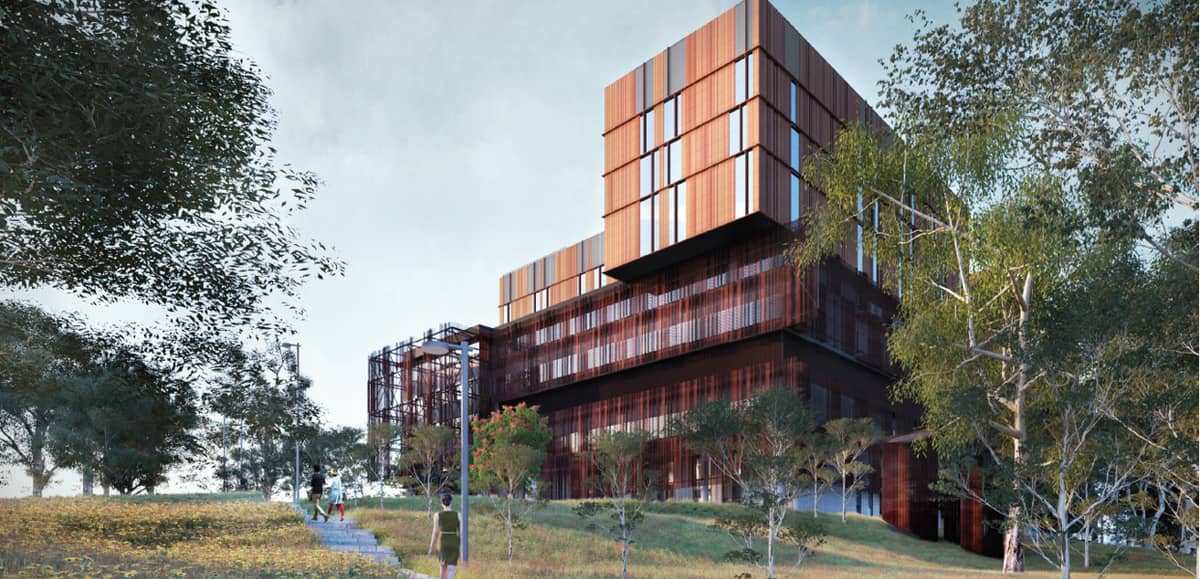 An artist’s impression of the Victorian Heart Hospital, scheduled to open in 2022