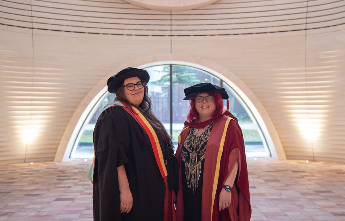 Dr Victoria Gentile with the Director of the Turner Institute for Brain and Mental Health, Professor Kim Cornish.