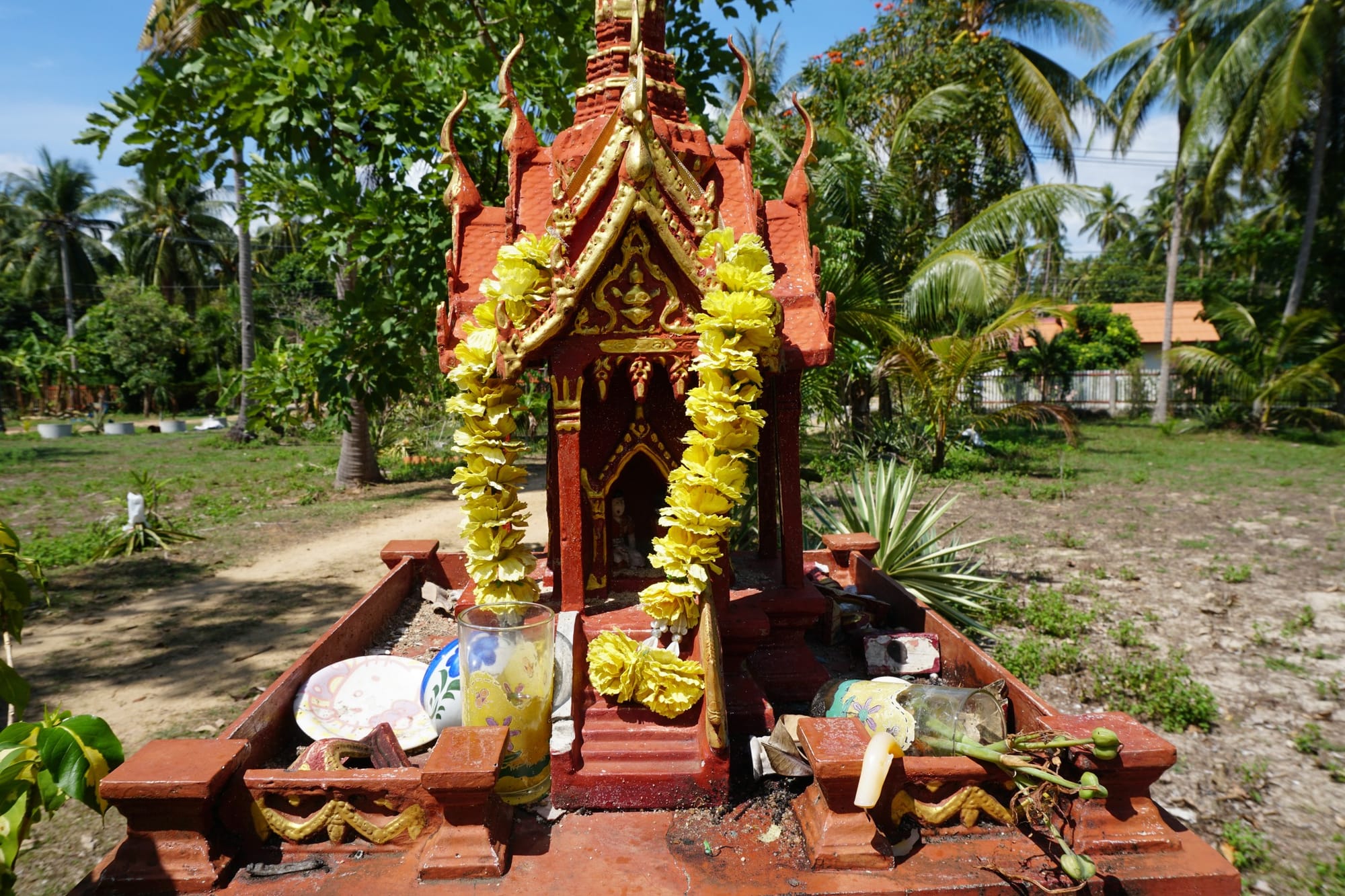 Across Southeast Asia, people paying respect to spirits living on their land is a normal part of life