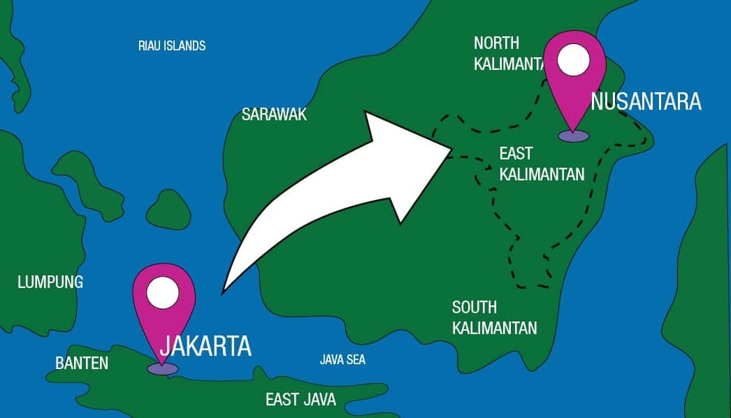 Indonesia’s sinking city, and the blueprint for its new capital in Borneo