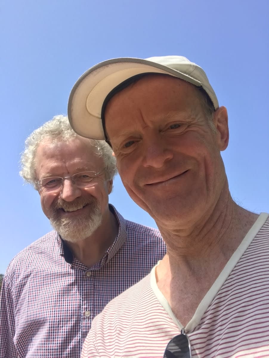 Jamie Rossjohn with mentor Professor Garry Taylor