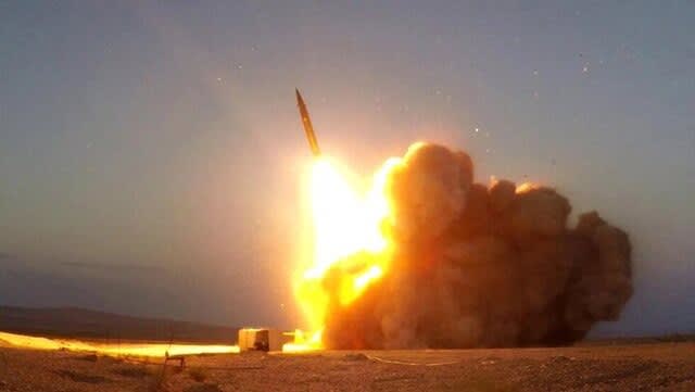Iranian missile launch, attack on Israel.