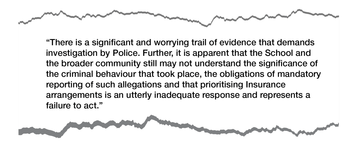 An extract from the letter sent to police from Ted Baillieu and Philip Dalidakis.