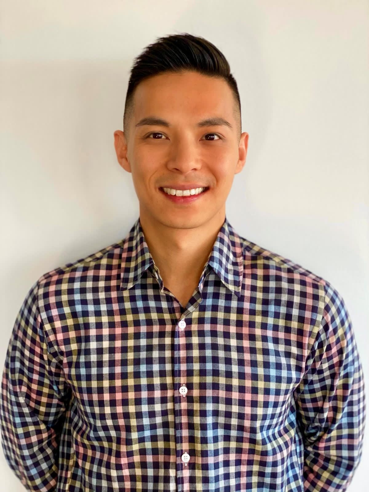 Front-on portrait shot of Kevin Ou