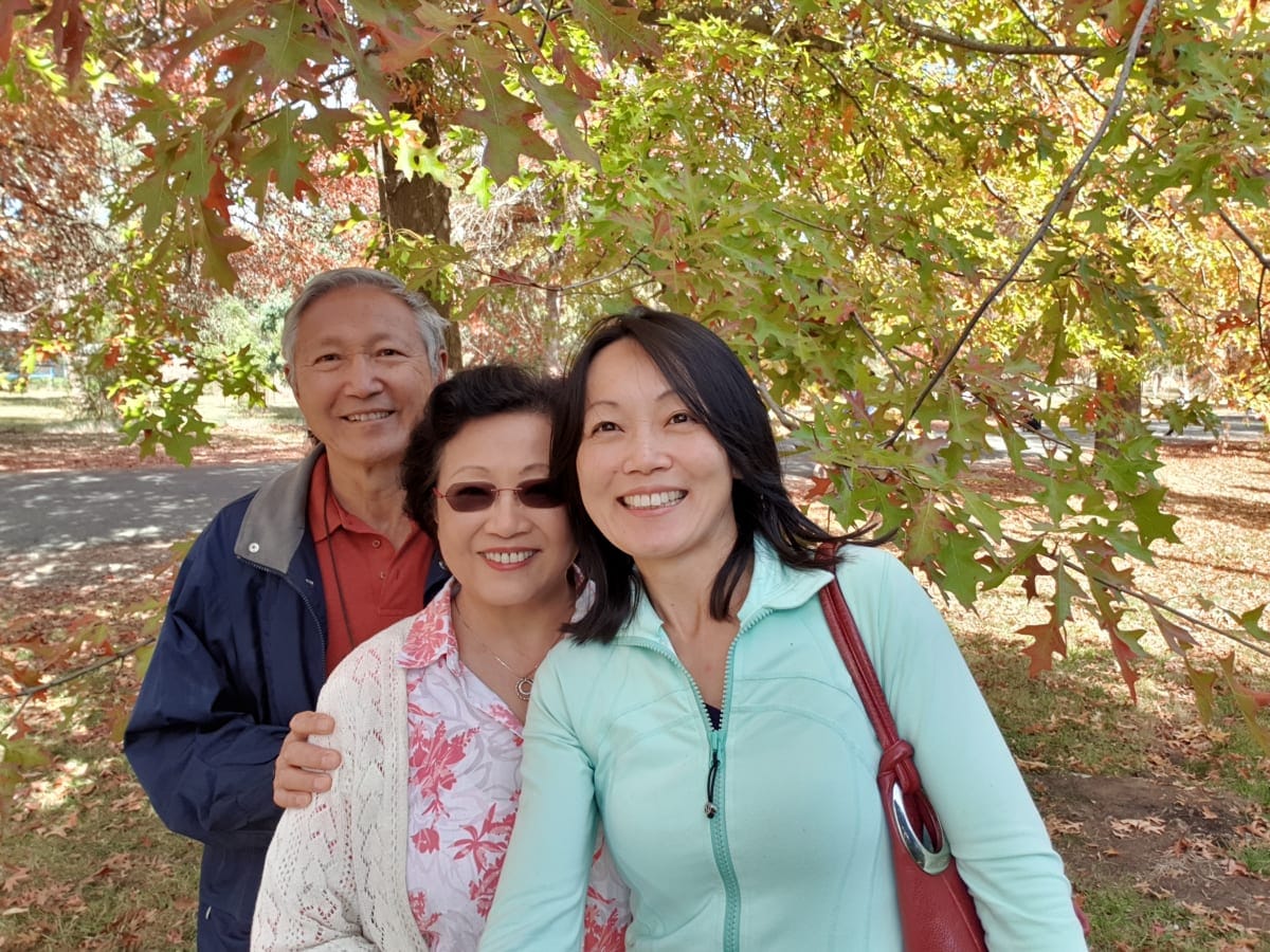 Monash University Associate Professor Jun Yang and her father Lisheng Yang