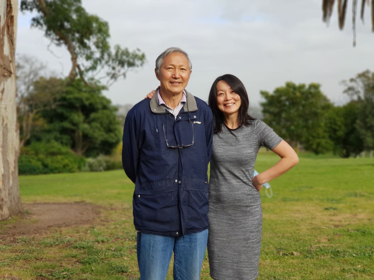 Monash University Associate Professor Jun Yang and her father Lisheng Yang