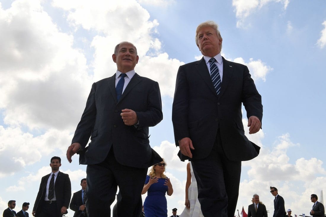 Donald Trump and Binyamin Netanyahu.