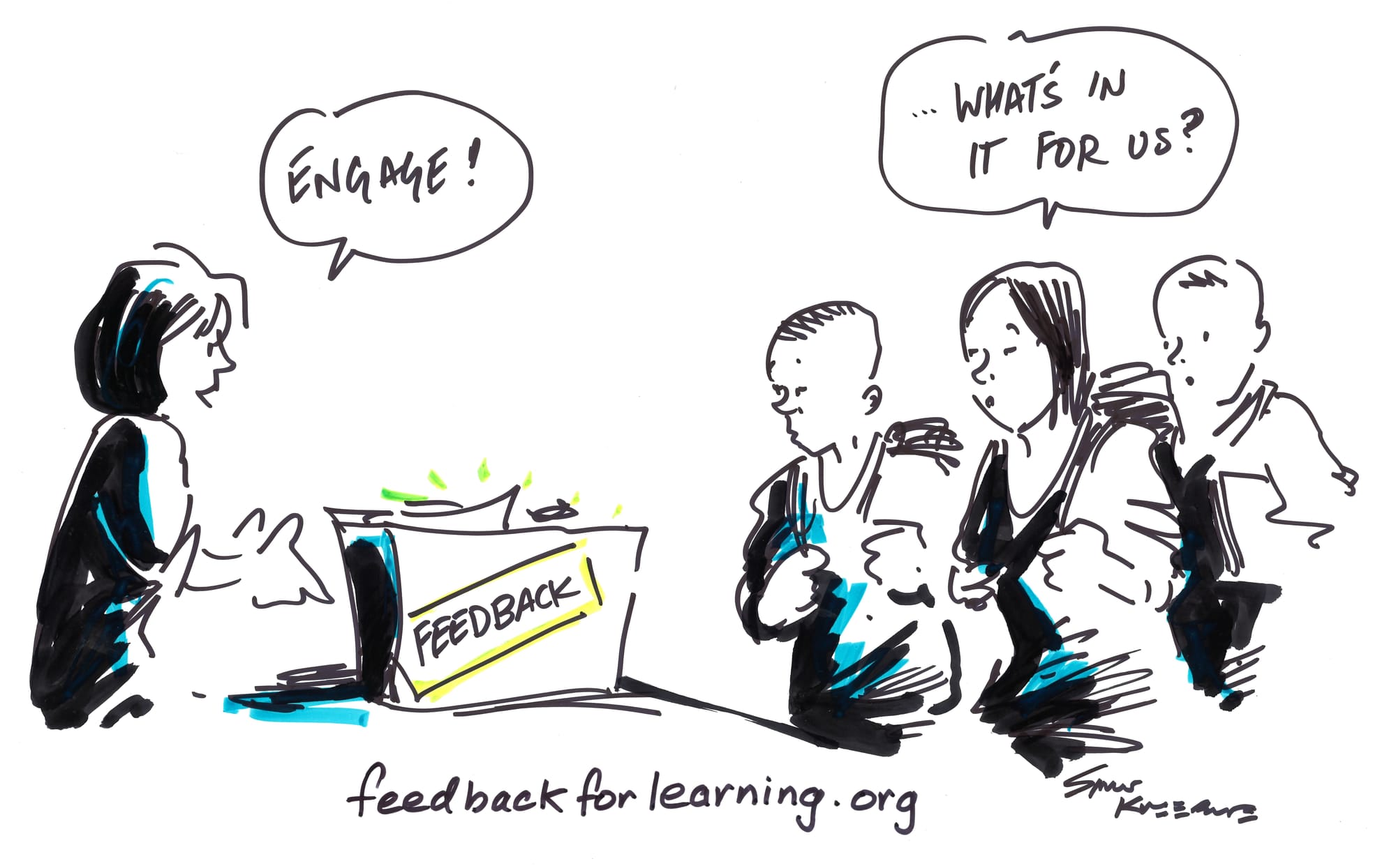 For many students, the experience of teacher-led feedback is underwhelming or negative, and they are effectively left to their own devices. Image: author provided, CC BY-ND