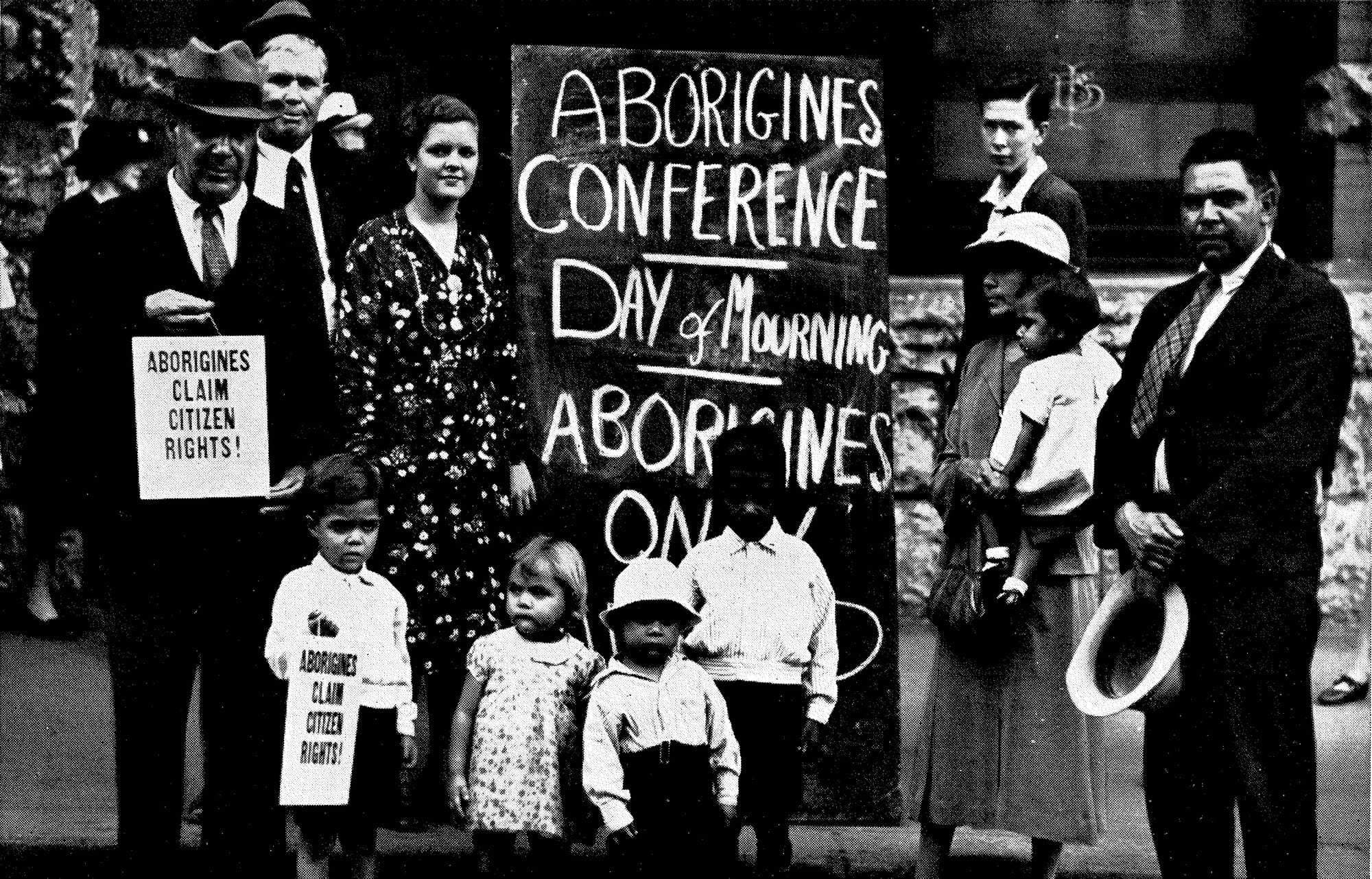 Indigenous Australians support the planned Day of Morning in 1938.