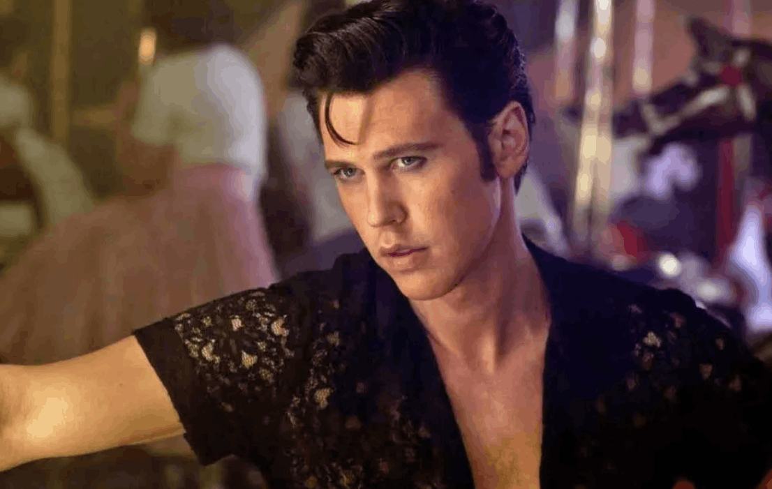 Austin Butler as Elvis Presley in Baz Luhrmann’s Elvis.
