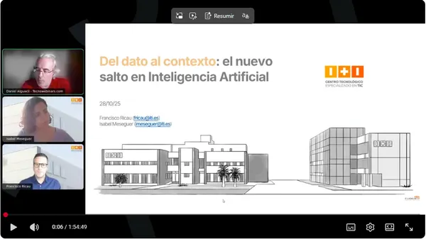 Del dato al contexto: El nuevo salto de Inteligencia Artificial (115 min)