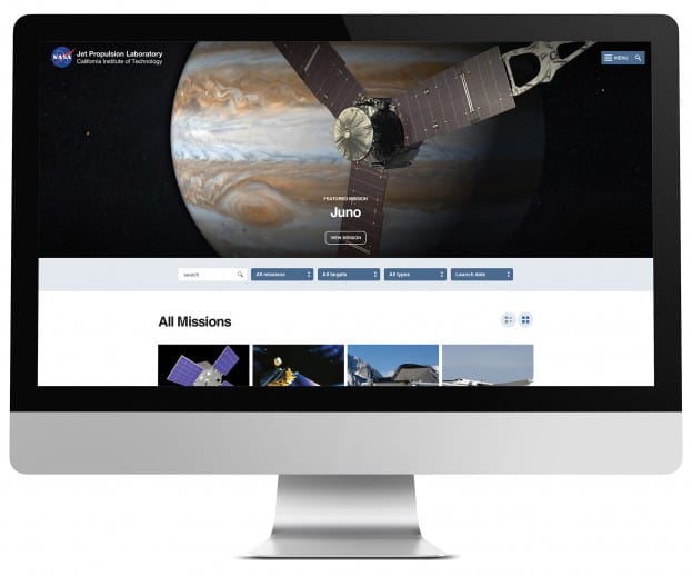 NASA JPL award-winning successful government websites