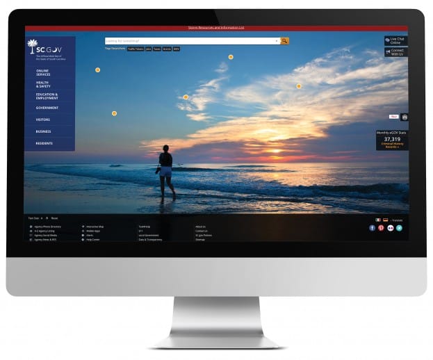 SC.gov award-winning successful government websites