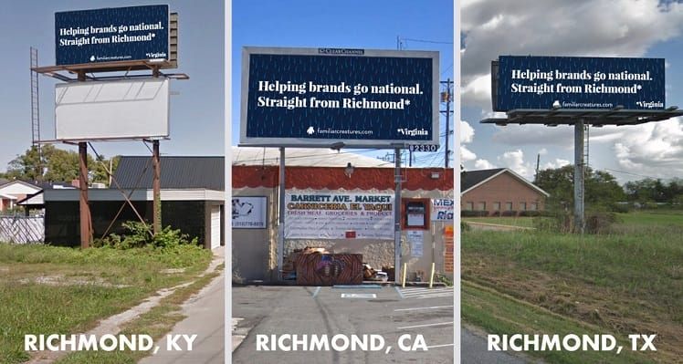 Richmond, VA, Agency Advertises Itself in Other Richmonds