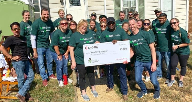 Crosby Donates 712 Hours and $20,000 to Local Charities in Annual Day of Service