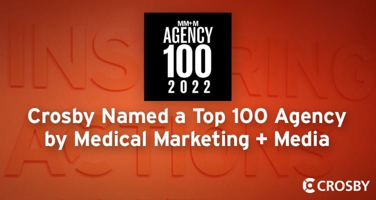 Crosby named MM+M top 100 healthcare marketing agency