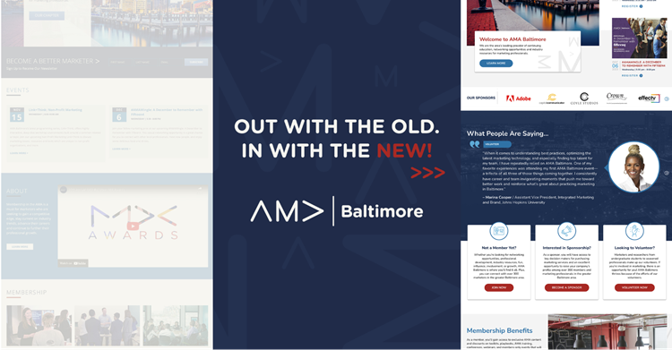 A new, improved website identity for AMA Baltimore
