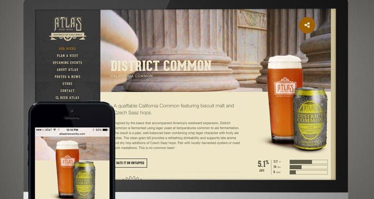 Atlas Brew Works Crafts a Flavorful Website Redesign with Bates Creative