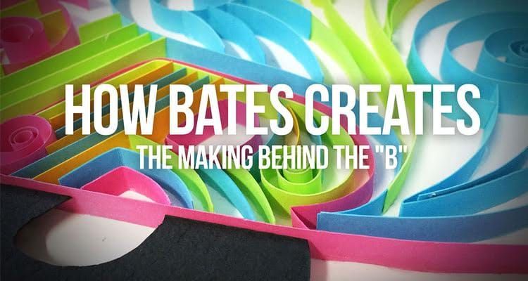 How Bates Creates: The Making Behind the Cut Paper “B”